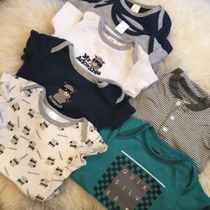 7 boys onesies